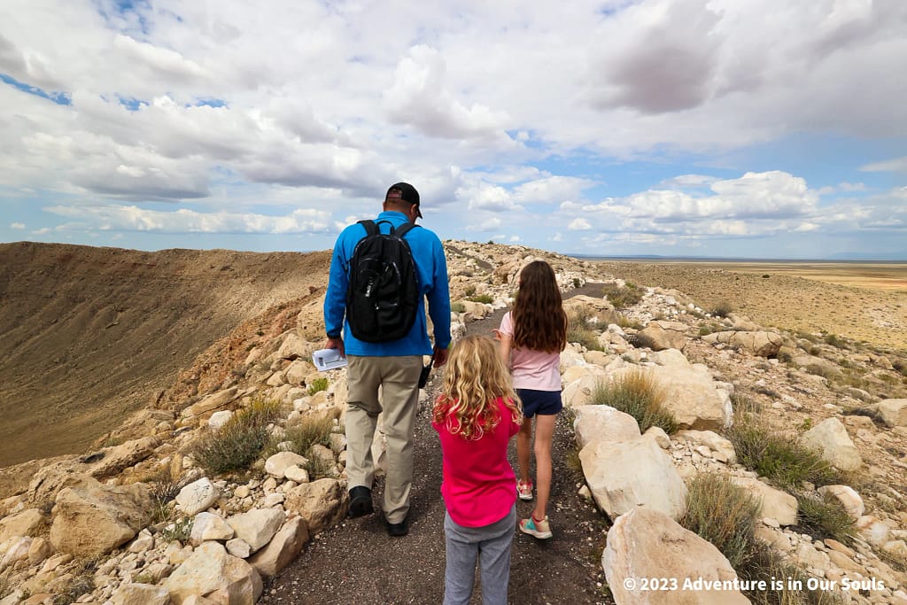 Buttercup and Spider Monkey at Meteor Crater Natural Landmark