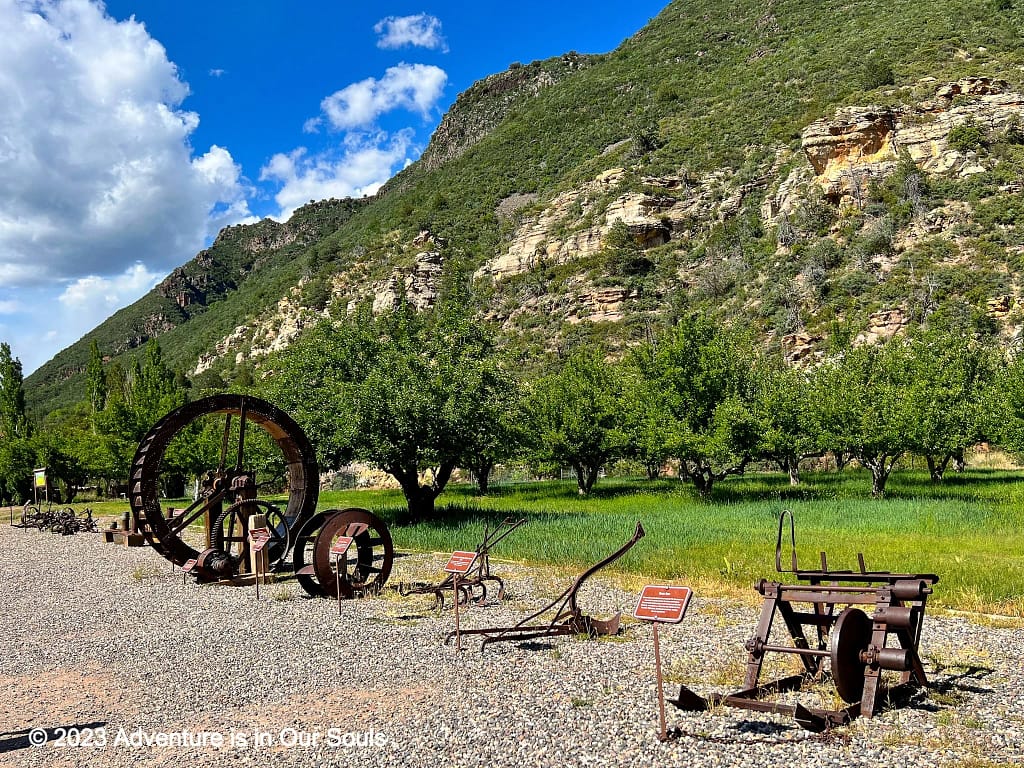 Old Farm Equipment at Slide Rock State Park in Sedona, Arizona