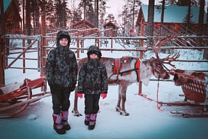 Reindeer Sleigh Ride Santa Claus Village Finland