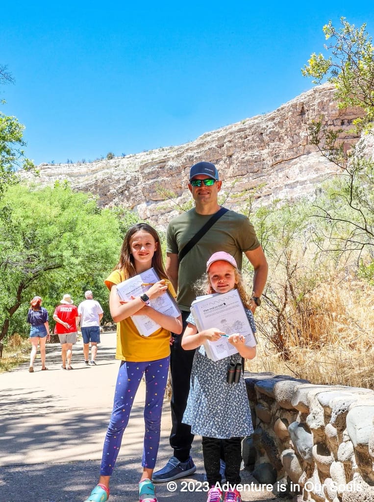 Dustin, Spider Monkey and Buttercup at Montezuma Castle NM