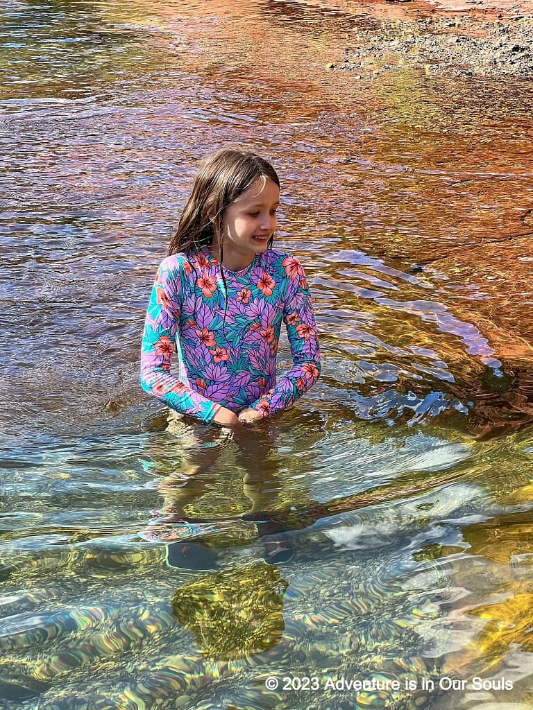 Buttercup at Slide Rock State Park in Sedona, Arizona