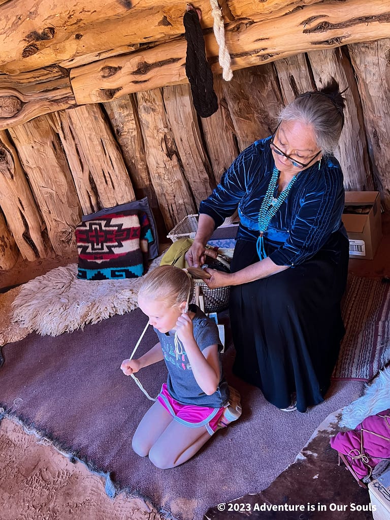 Hair Tying - Monument Valley