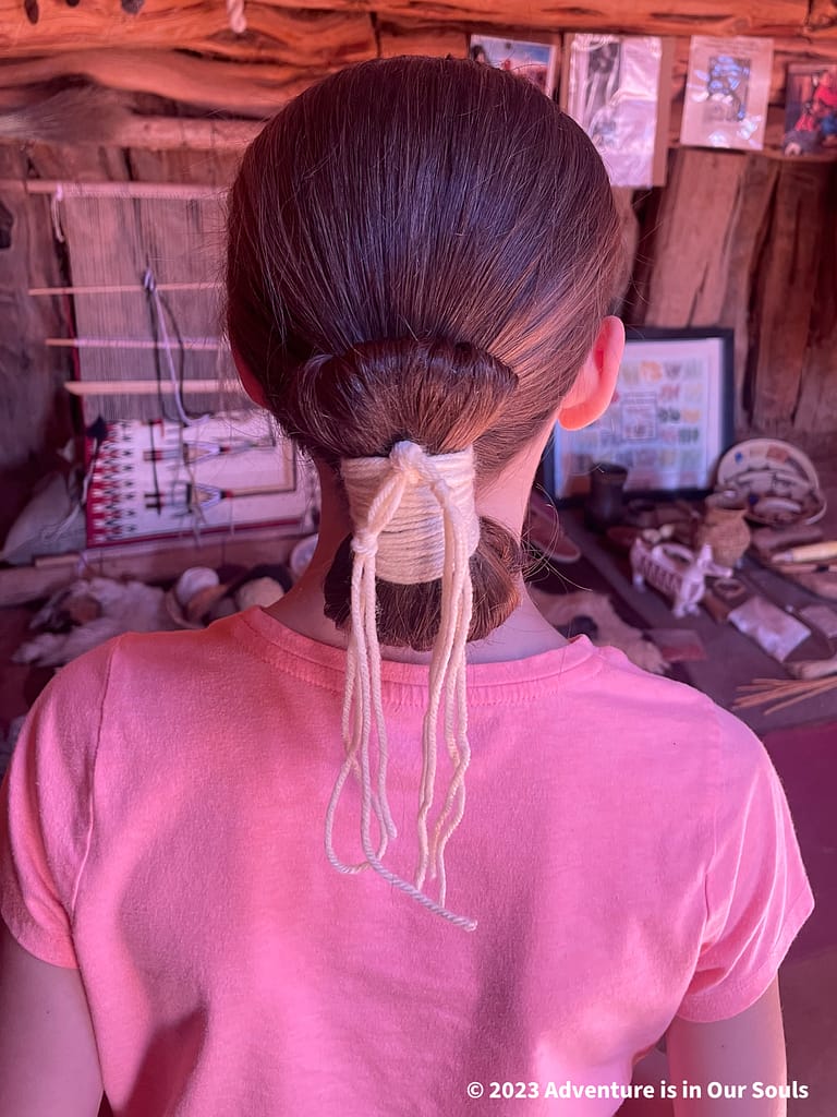 Hair Tying - Monument Valley