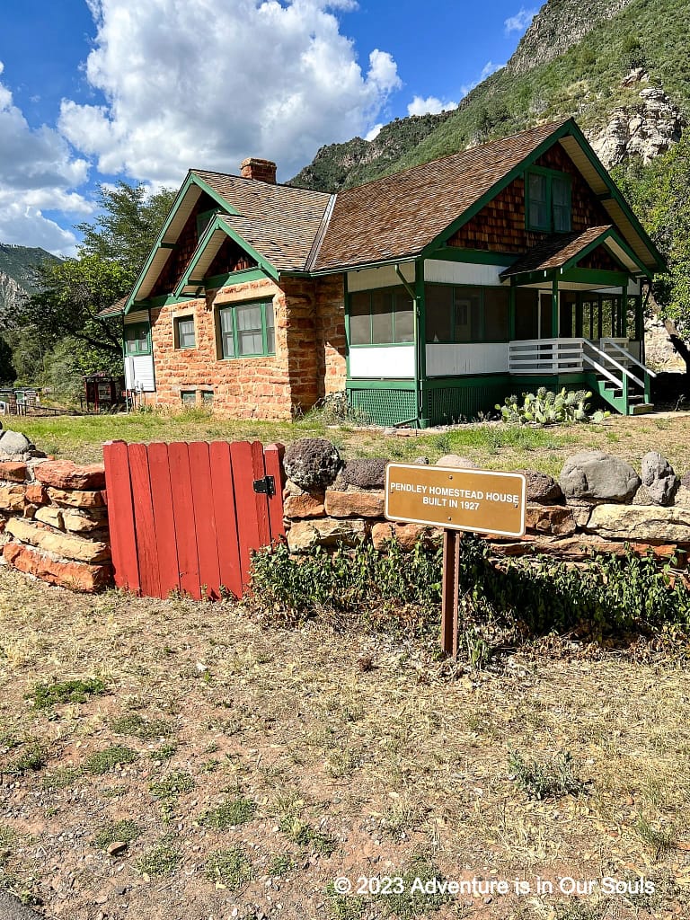 Pendley Homestead House at Slide Rock State Park in Sedona, Arizona