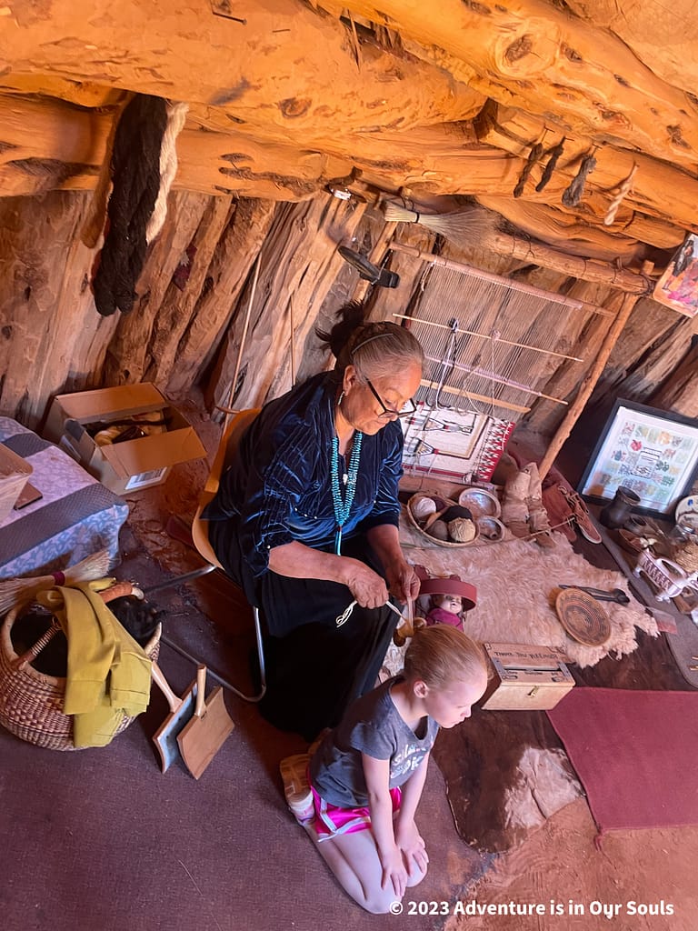 Hair Tying - Monument Valley