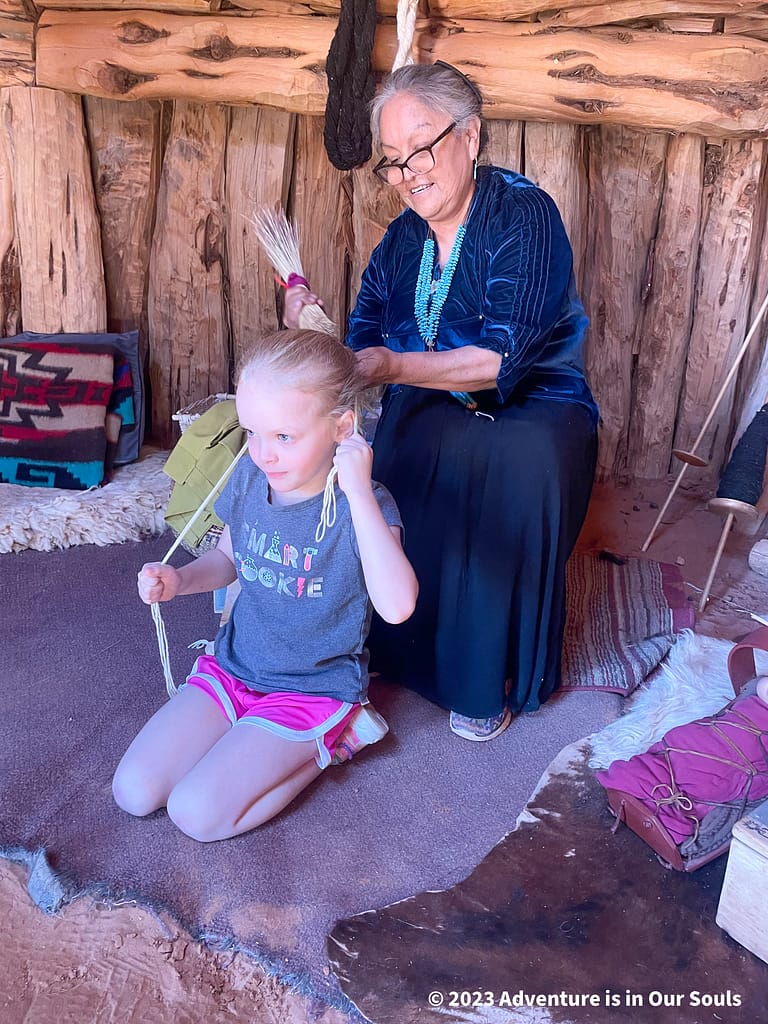 Hair Tying - Monument Valley