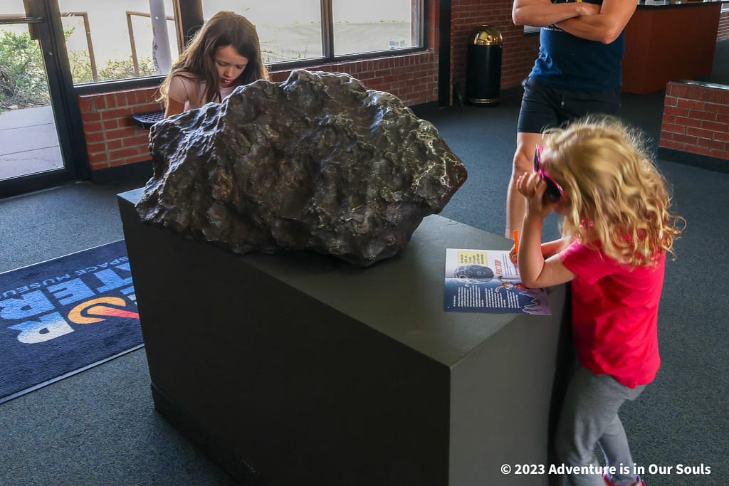 Buttercup and Spider at Monkey at Meteor Crater Natural Landmark