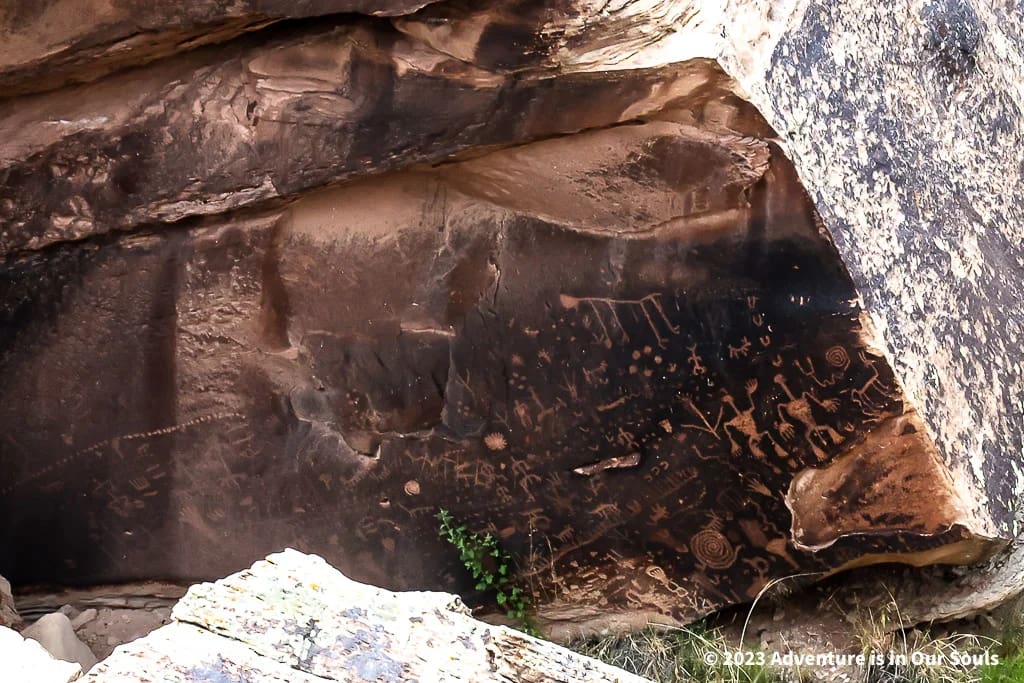 Newspaper Rock in the Petrified Forest National Park