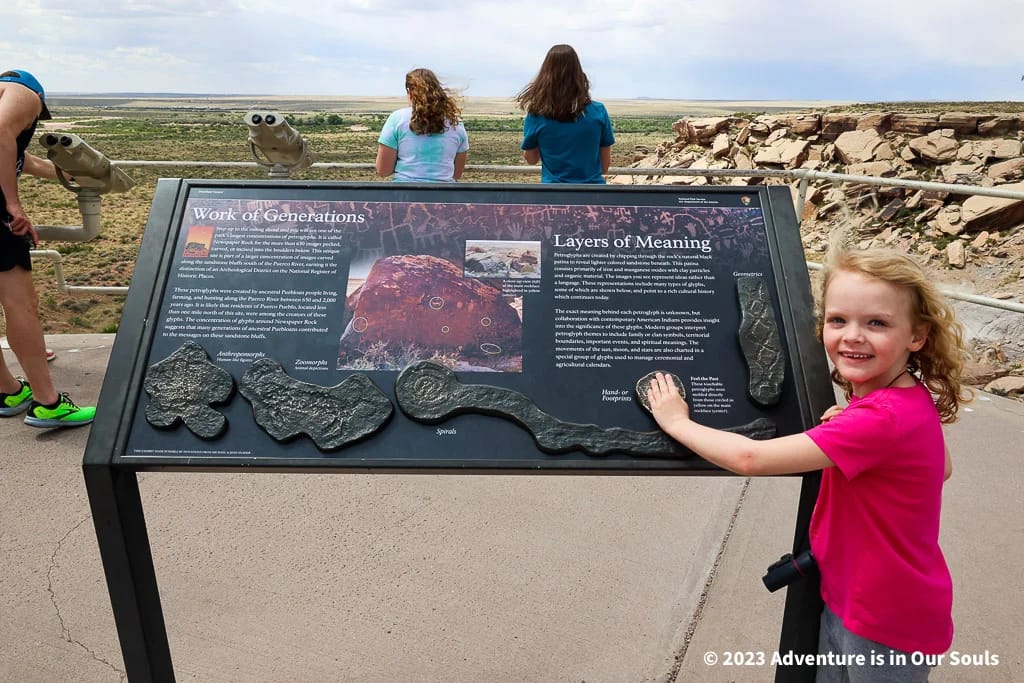 Spider Monkey at Newspaper Rock in the Petrified Forest National Park