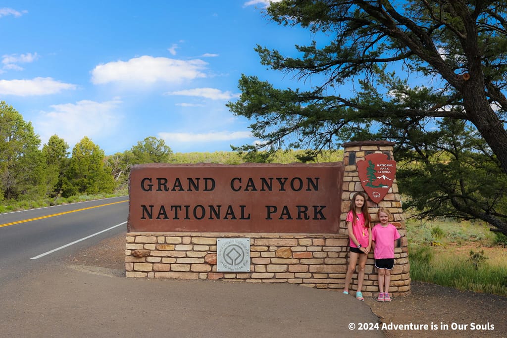 Buttercup and Spider Monkey at Grand Canyon National Park