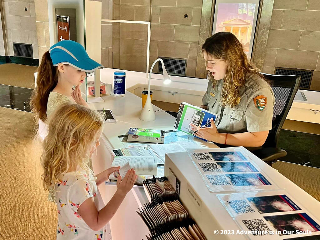 Jr Ranger @ White House Visitor Center - Washington DC