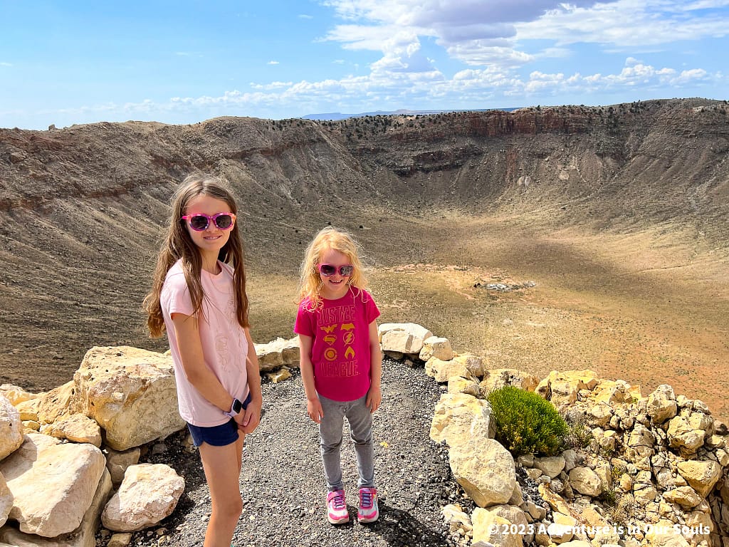 Buttercup and Spider Monkey at Meteor Crater Natural Landmark