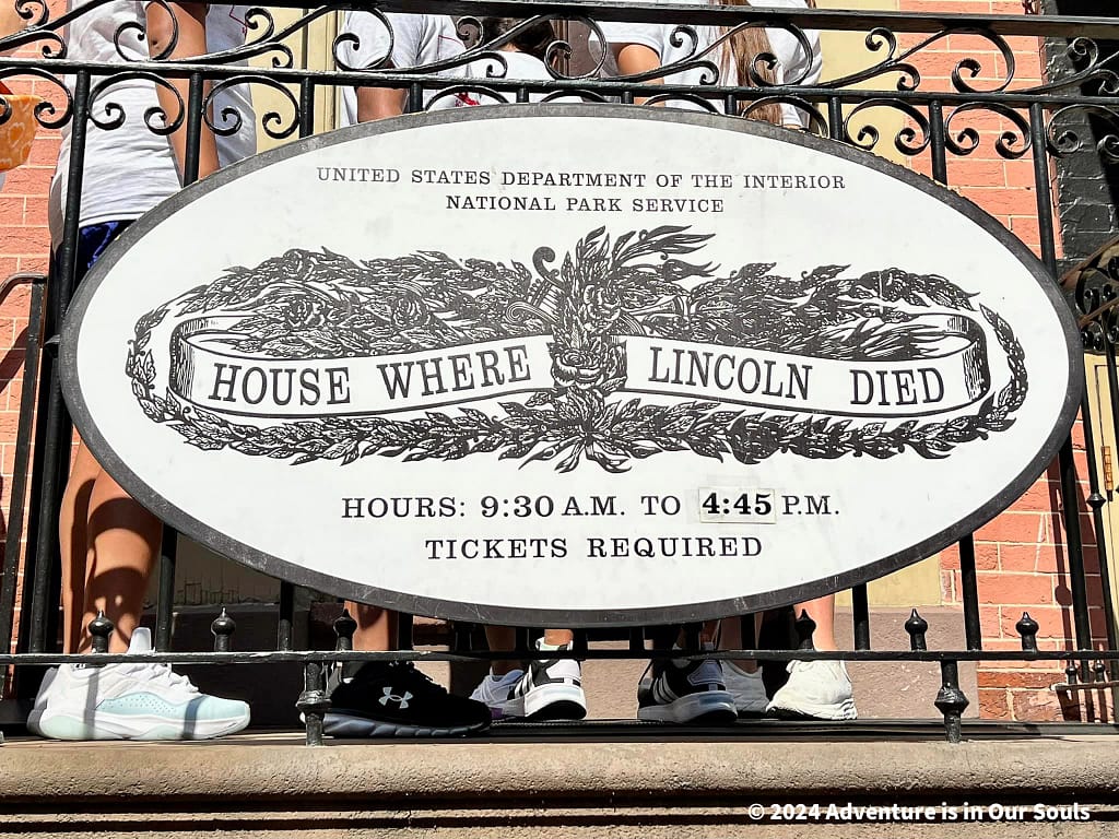 Peterson House at Ford's Theater - Washington DC