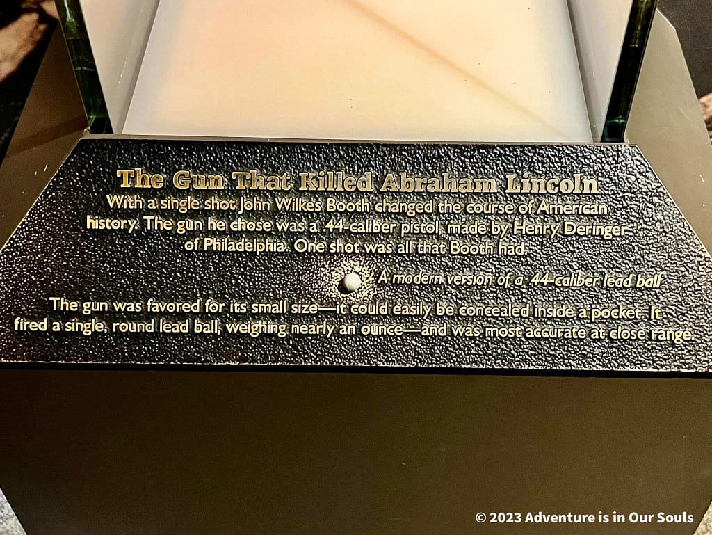 Assassination Exhibits at Ford's Theater - Washington DC