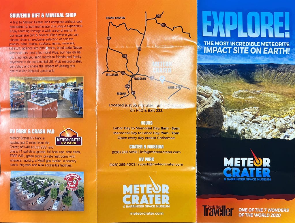 Meteor Crater Brochure