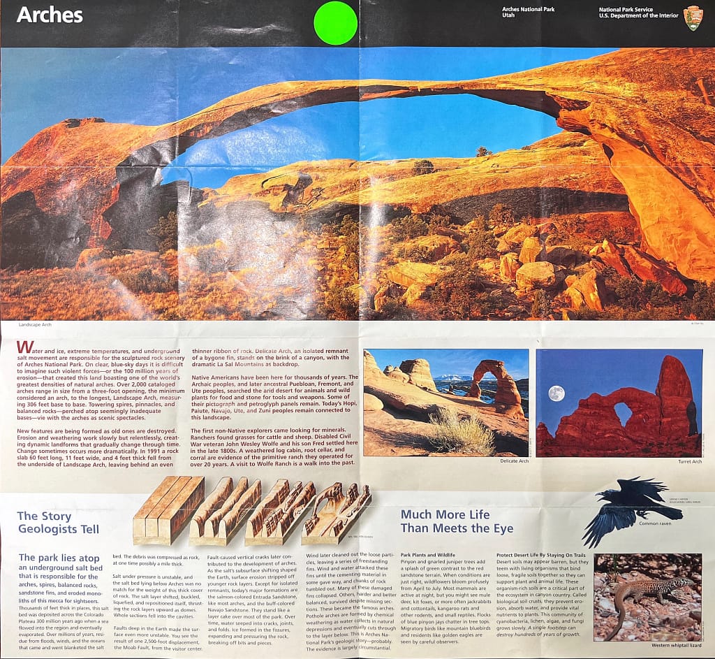 Arches National Park Map