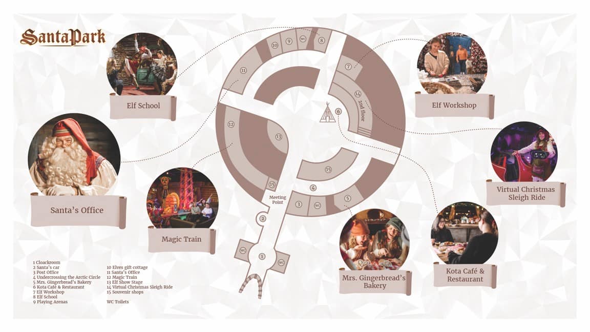SantaPark Finland Map