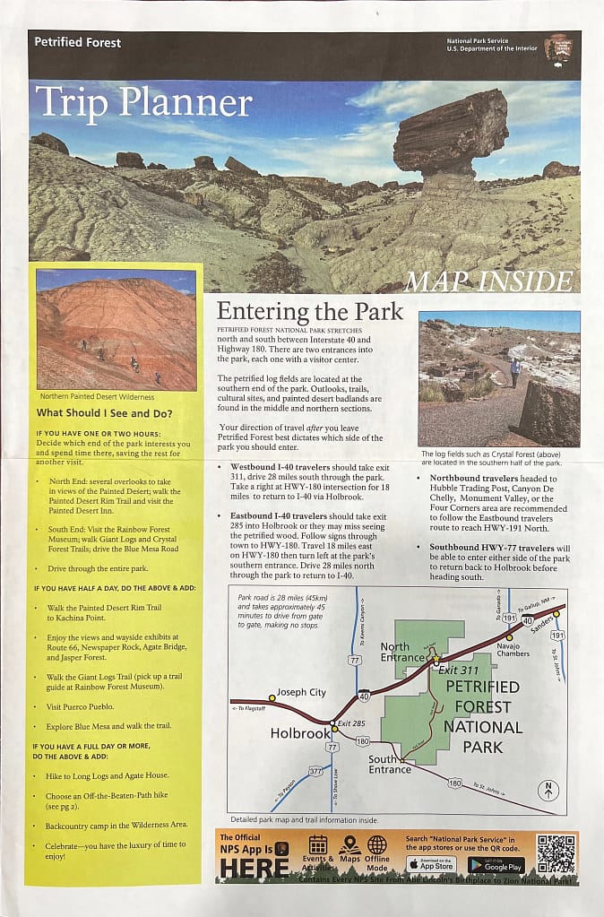 Petrified Forest National Park Brochure