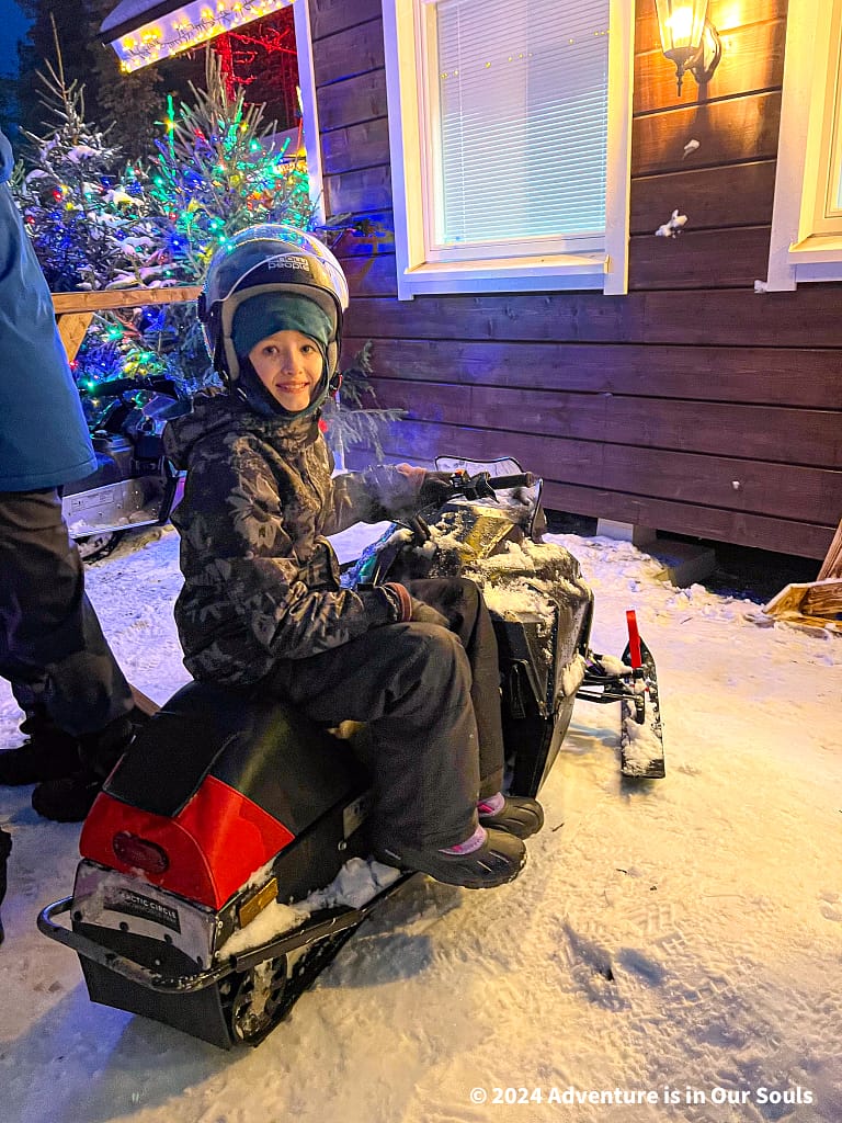Snowmobile - Santa Claus Village Finland