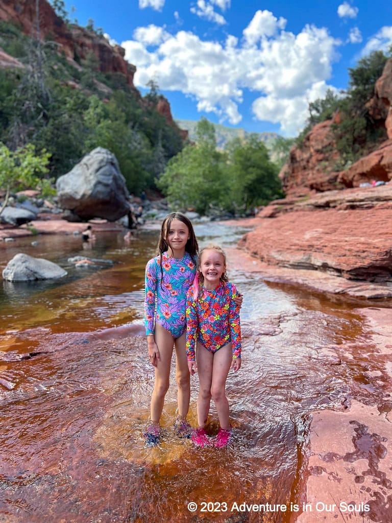 Buttercup and Spider Monkey at Slide Rock State Park in Sedona, Arizona