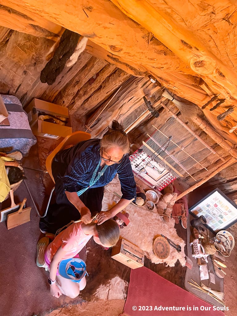 Hair Tying - Monument Valley