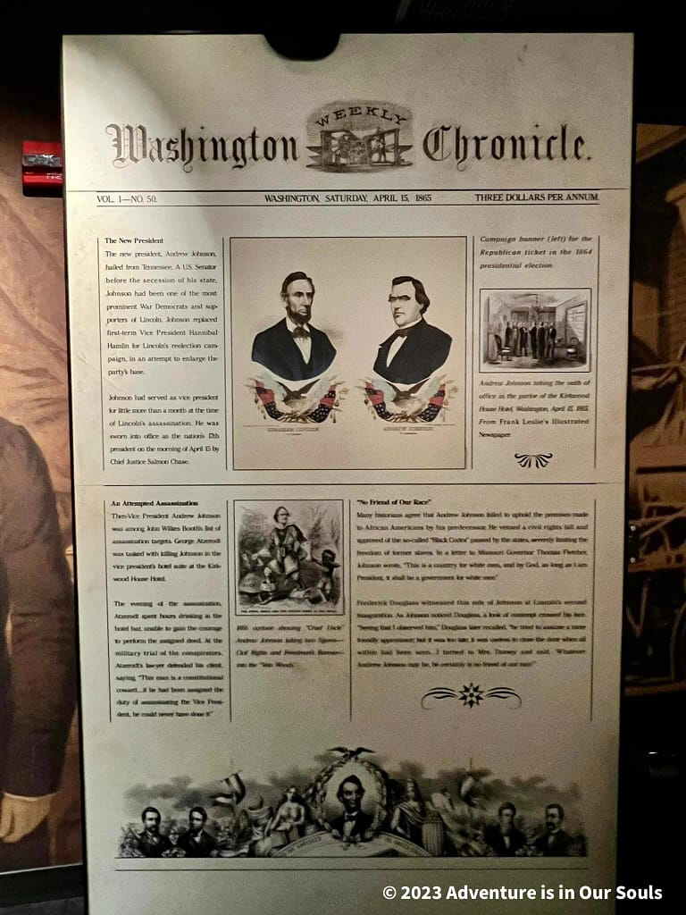 Aftermath Exhibit at Ford's Theater - Washington DC