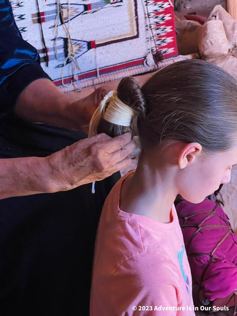 Hair Tying - Monument Valley