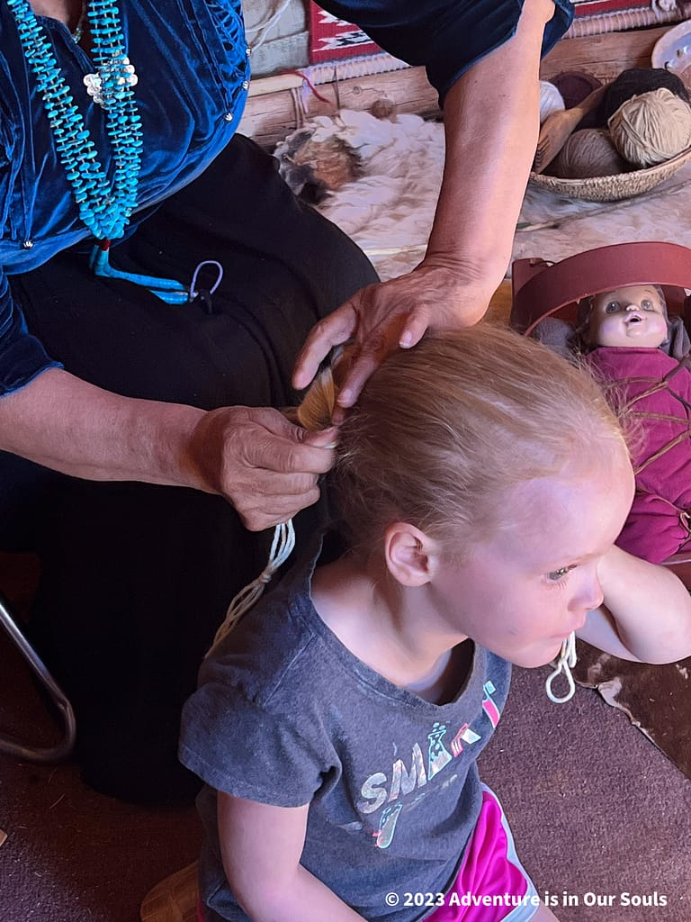 Hair Tying - Monument Valley