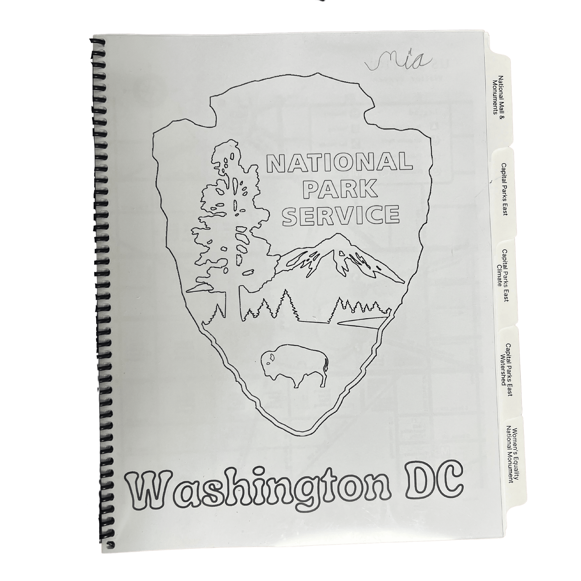 Bound Junior Ranger booklet for a family road trip