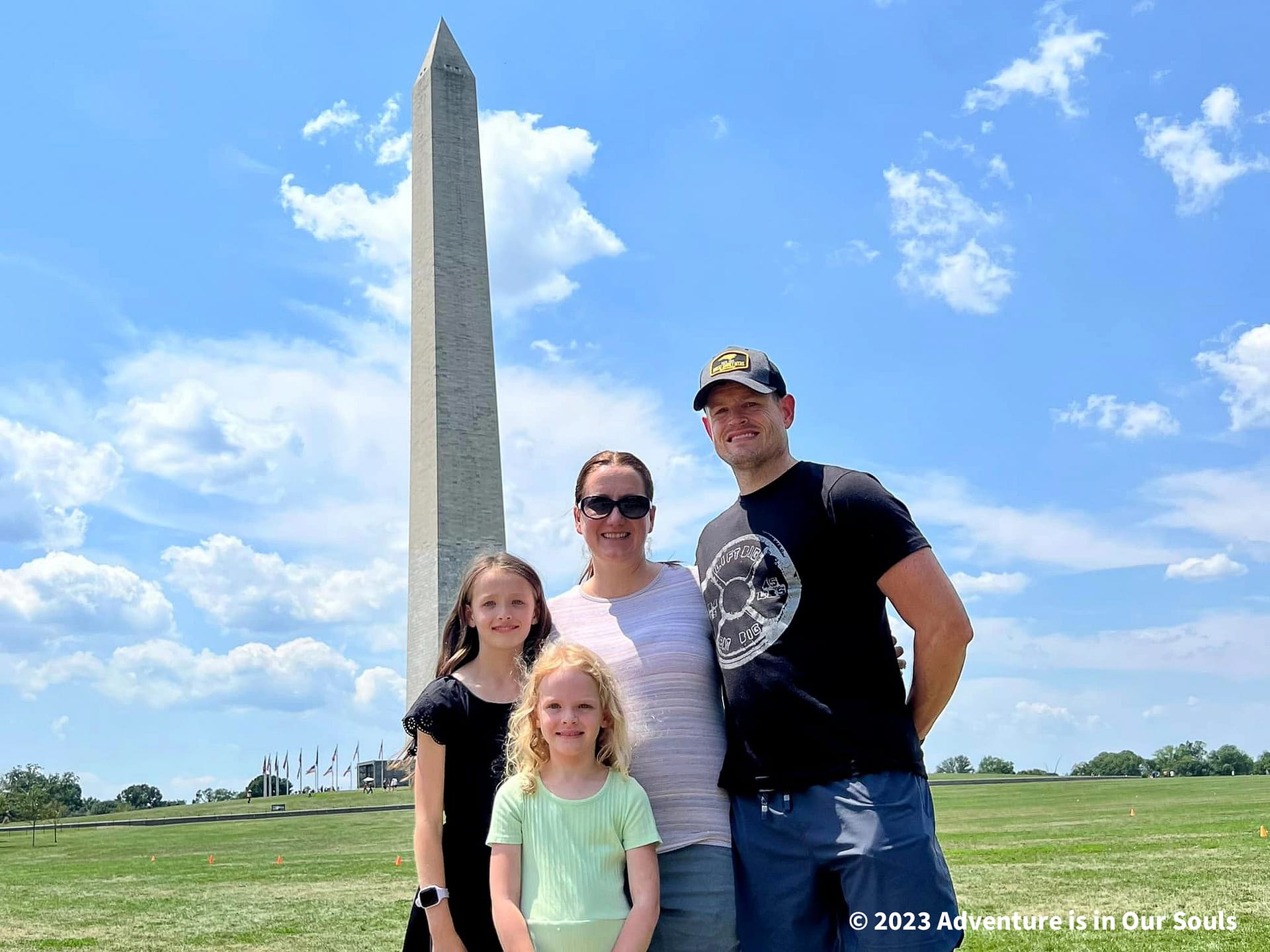 Our family at the Washington Monument